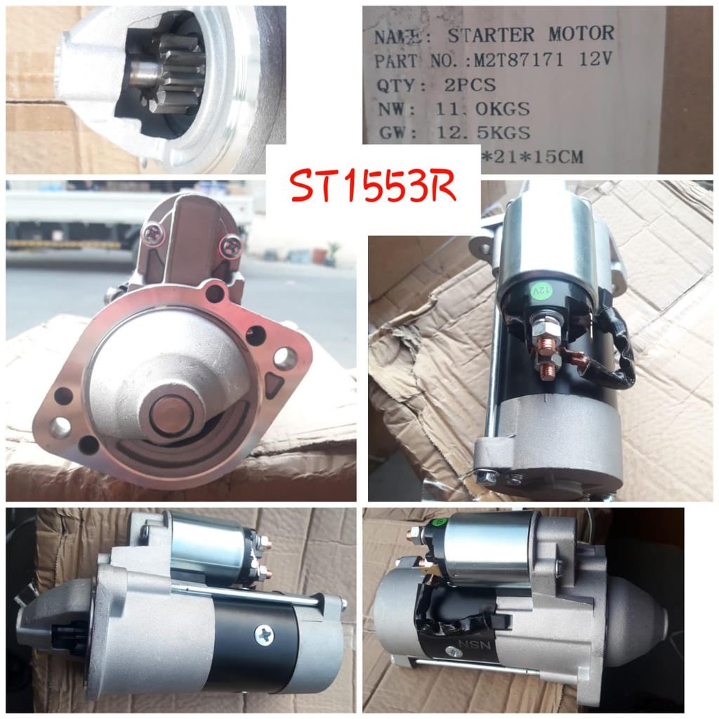 ST1553R   - MITS L200 B/HOZING 4D56 12V 10T STARTER