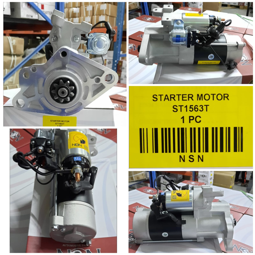 ST1563T-HD-MITS CANTER 4D33 12V 9T B/BODY STARTER MOTOR