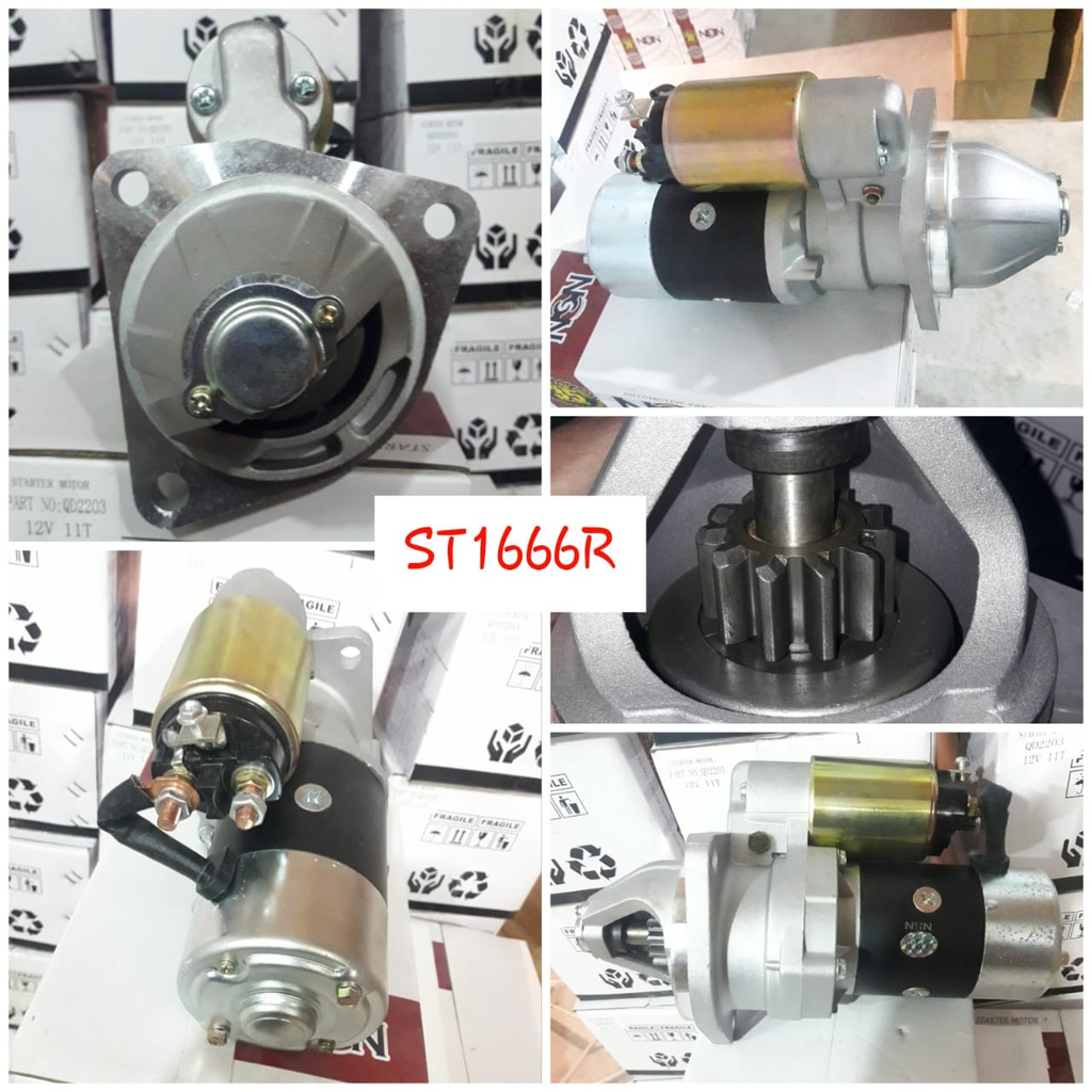 ST1666R   - NSSN 6 CYL 12V 11T BIG SWITCH STARTER