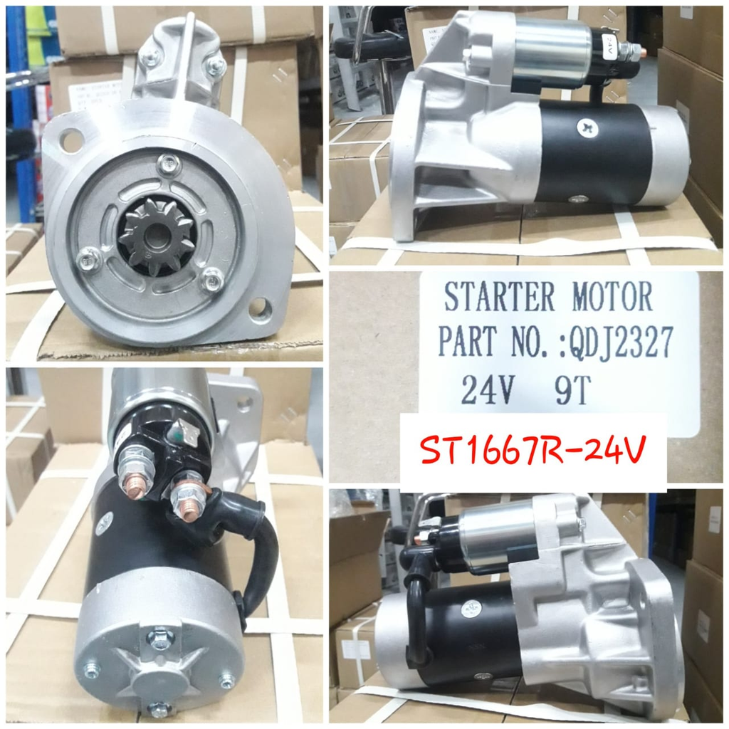 ST1667R-24V- NSSN TD27 24V 9T STARTER MOTOR
