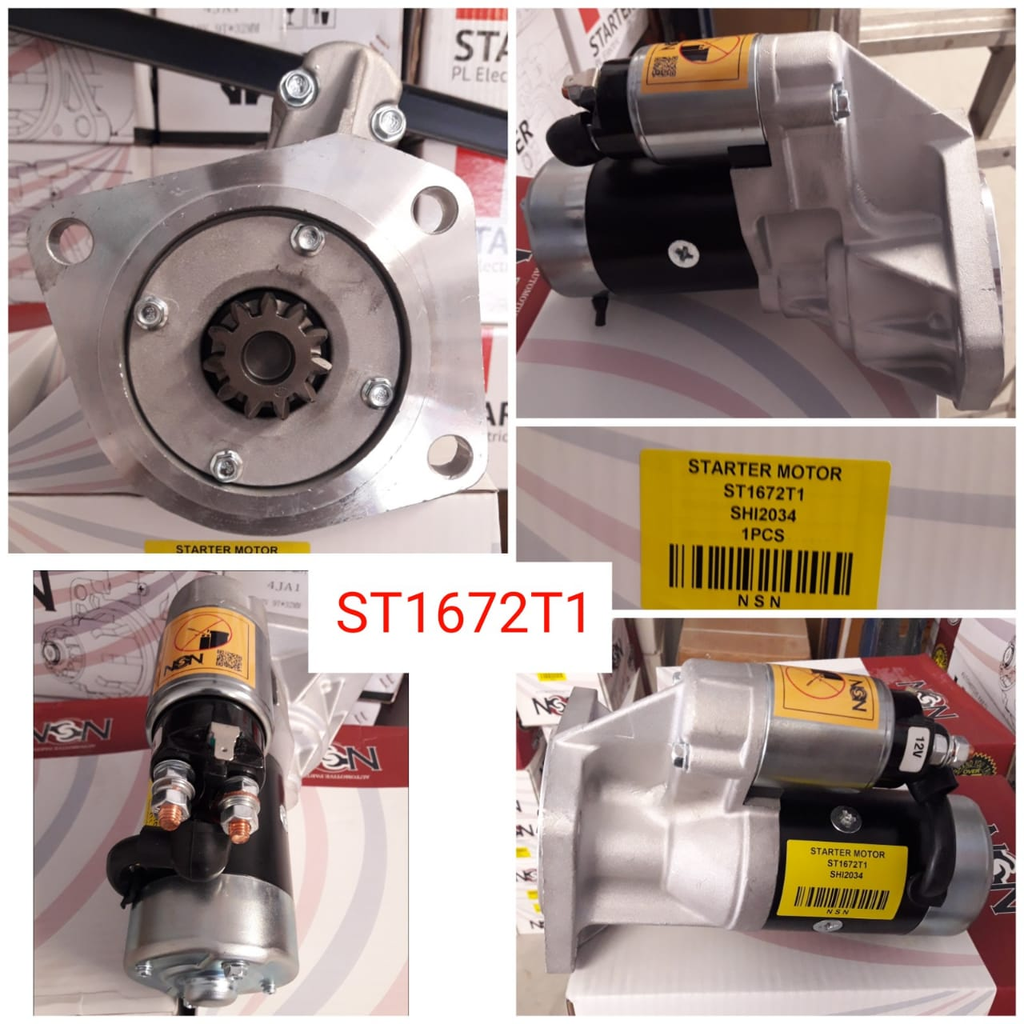 ST1672T1   - NSSN TD42 12V 11T LHO OPEN B/B STARTER
