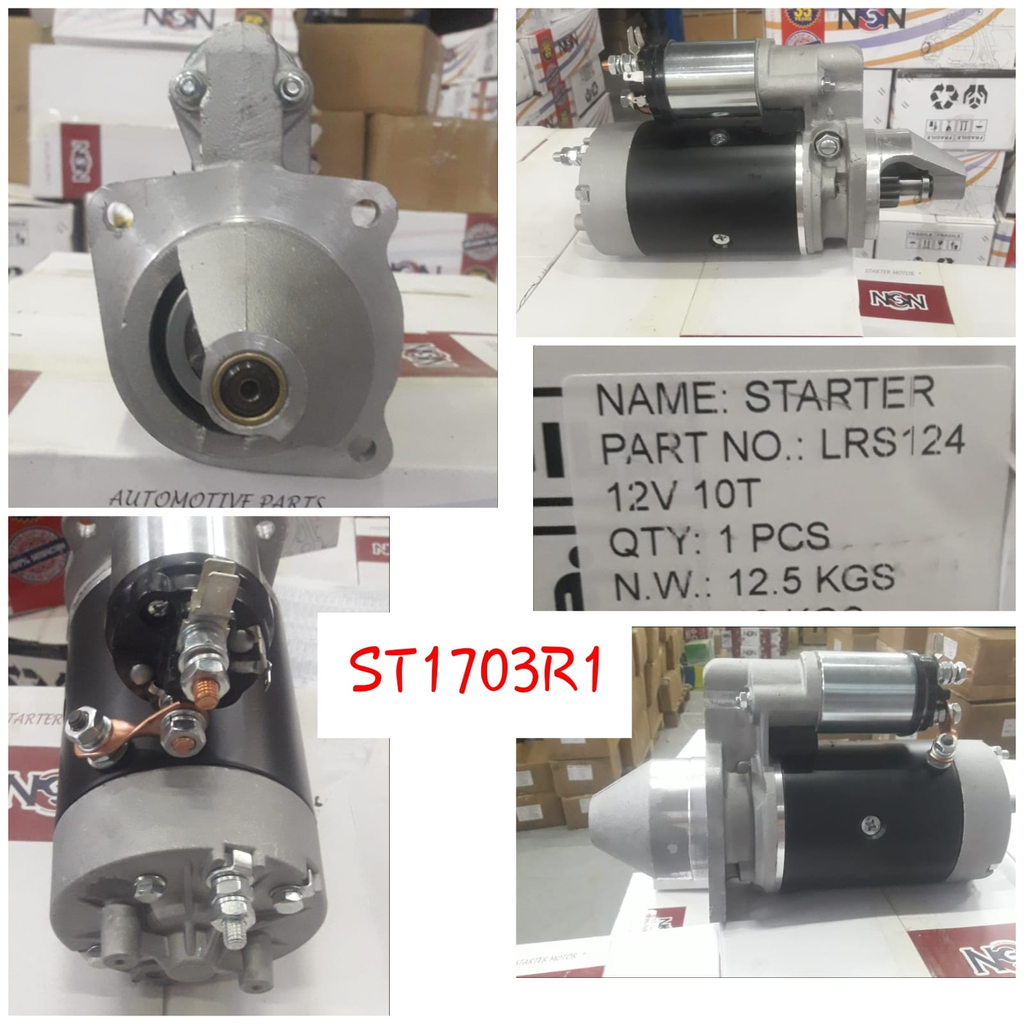ST1703R1   - JCB 12V 10T SMALL LHO STARTER MOTOR