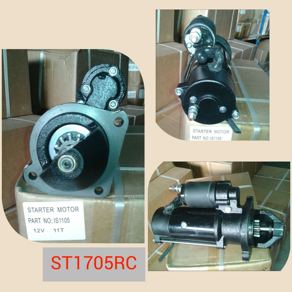 ST1705RC-JCB ISKRA N/M 12V 11T STARTER MOTOR