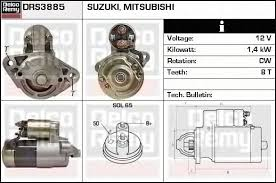ST1721D   - SUZUKI VITARA 12V 8T 2B 10/3 LHO CW STARTER