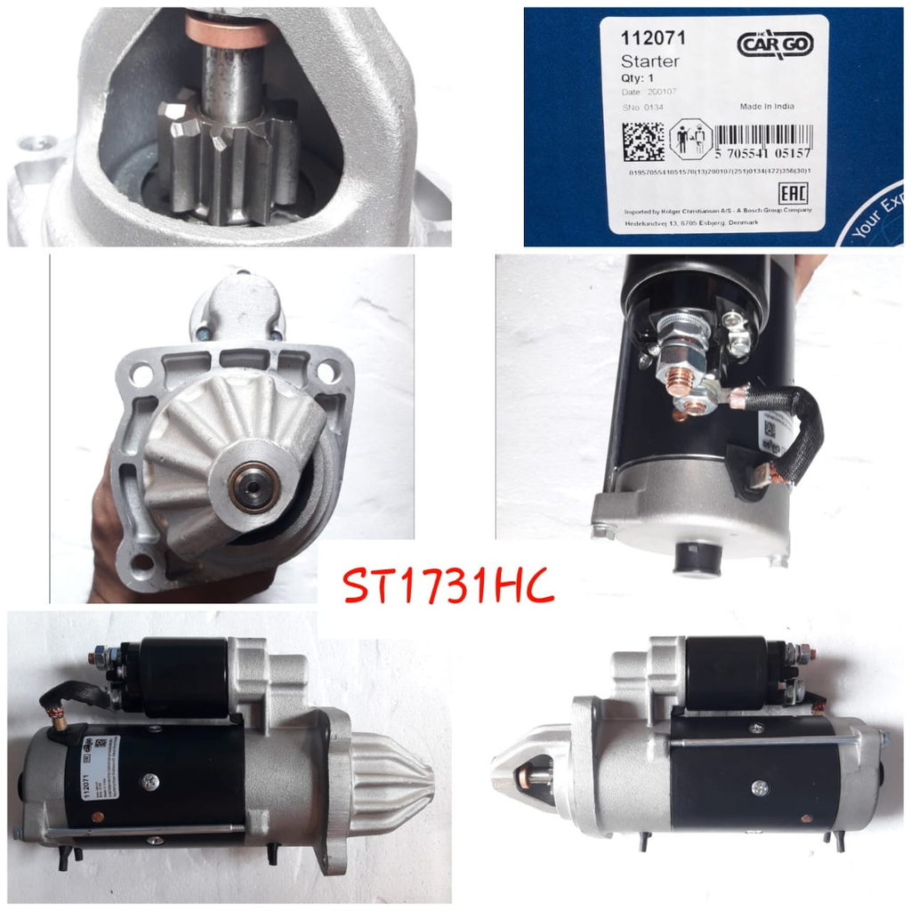 ST1731HC-PERKIN 12V 9T N/M RHO STARTER MOTOR