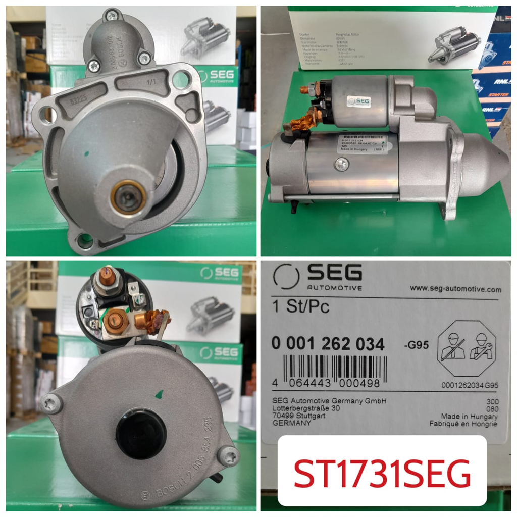 ST1731SEG- PERKIN 12V 9T N/M 3KW RHO STARTER MOTOR
