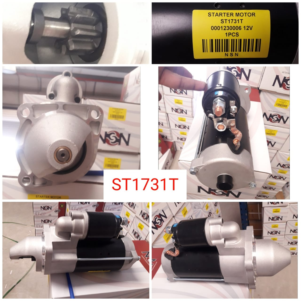 ST1731T   - PERKIN 12V 9T N/M RHO STARTER MOTOR