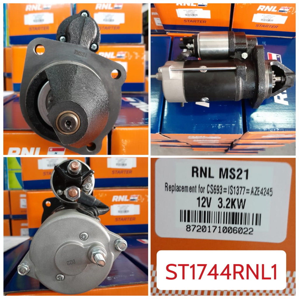 ST1744RNL1-PERKIN ISKRA 12V 10T 621 LHO STARTER