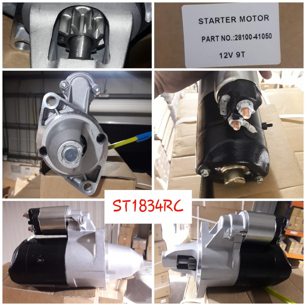 ST1834RC-TOYOTA FORKLIFT 2G 12V 9T 2B RHO LONG STARTER