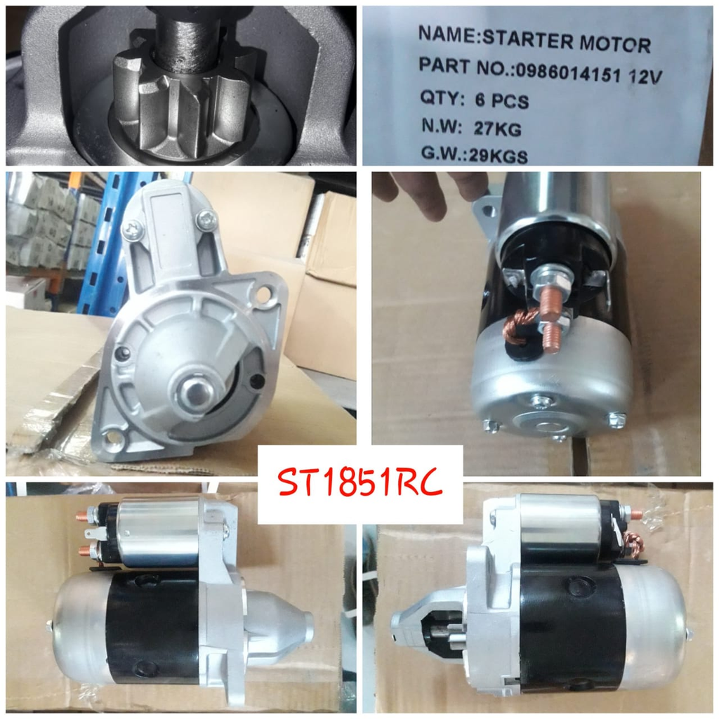 ST1851RC-UNIVERSAL NISSAN/MIT 12V 8T 1.45/7.45 RHO STARTER