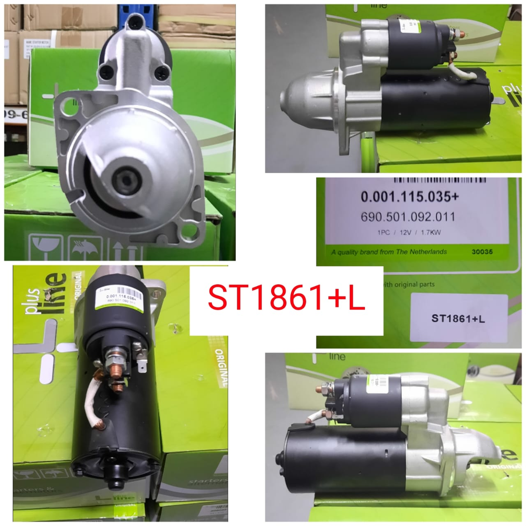 ST1861+L- UNIV.LOMBARDINI 12V 9T 2B/LHO CW STARTER