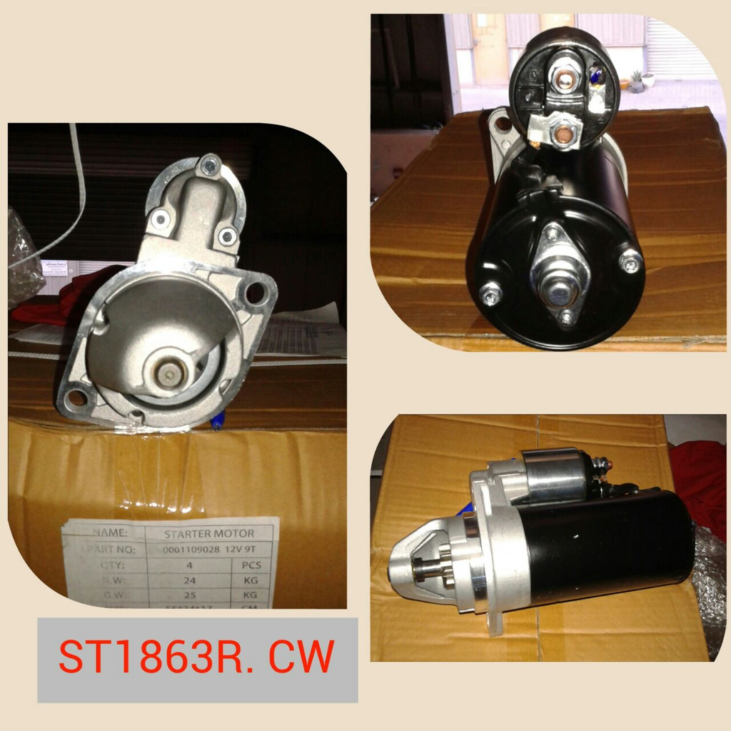 ST1863R-CW-LOMBARDINI 12V 9T CW 2B/RHO STARTER