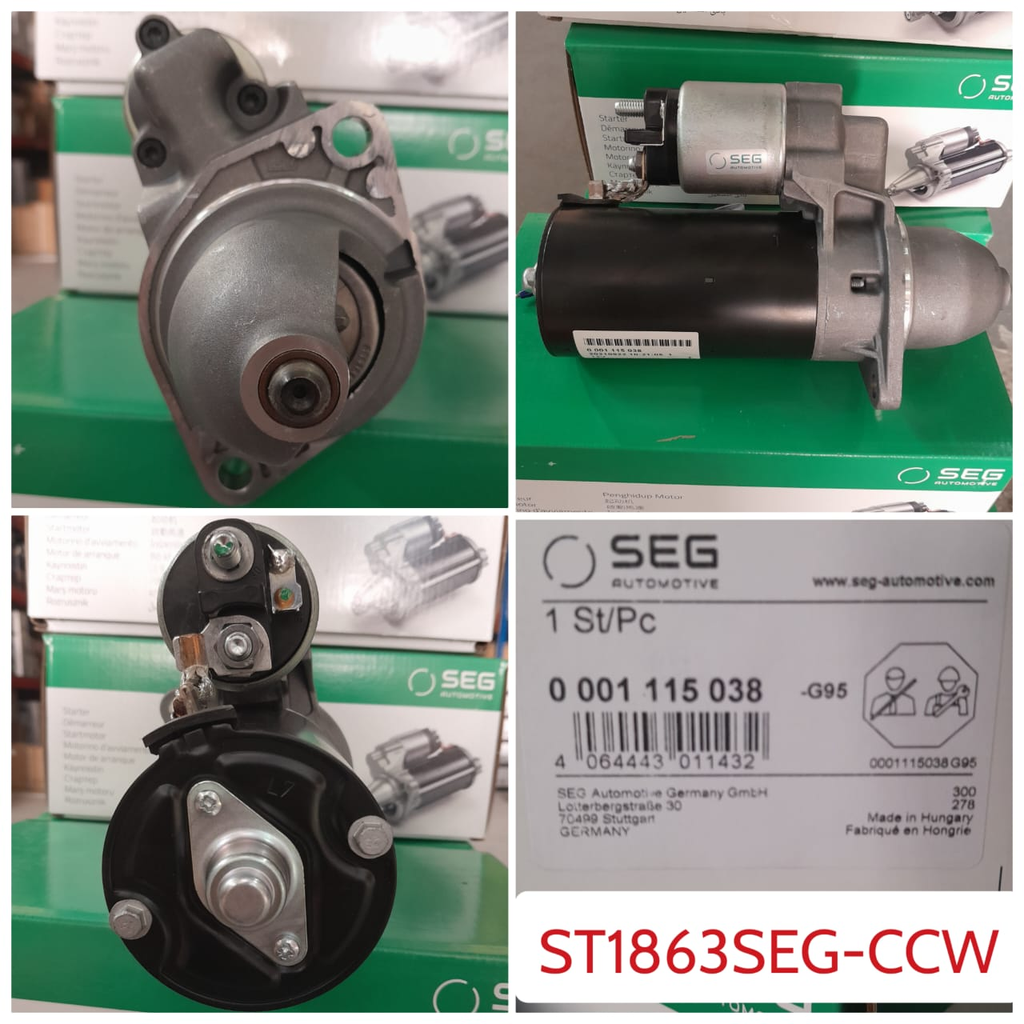 ST1863SEG-CCW-LOMBARDINI 12V 9T CCW 2B/RHO STARTER 