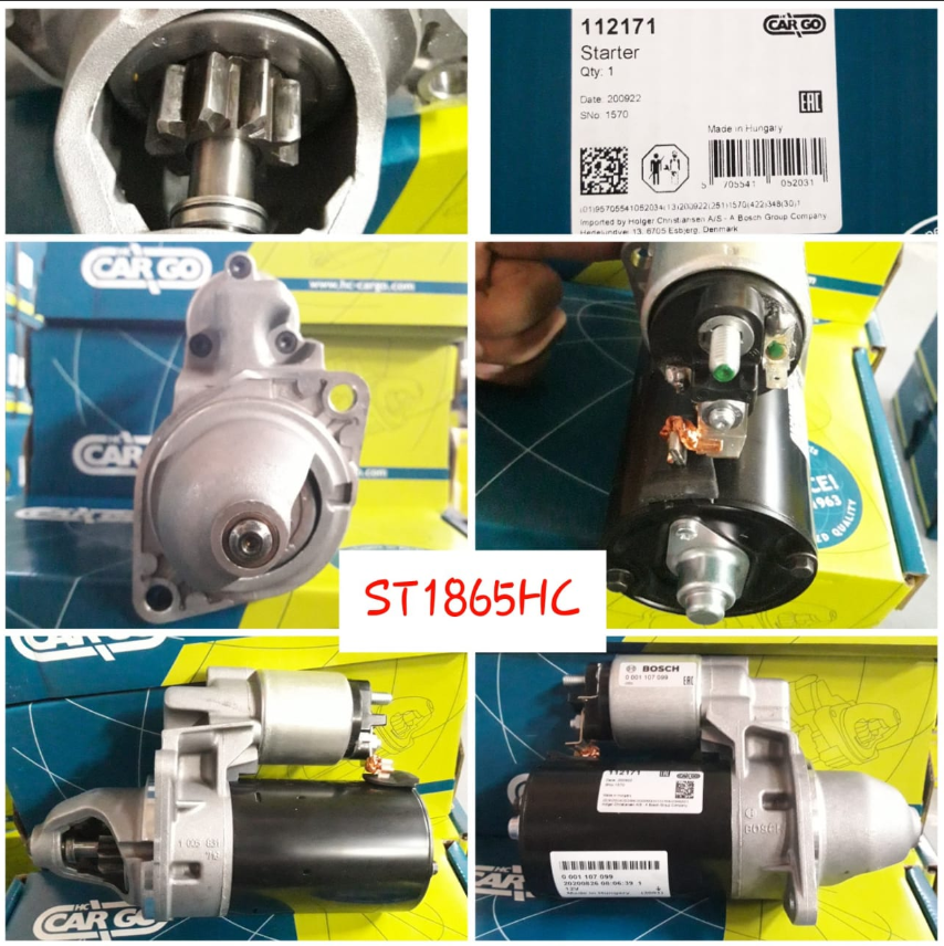 ST1865HC-B-BOSCH OEM UNIV. FIRE 12V 9T CCW 2B/RHO STARTER