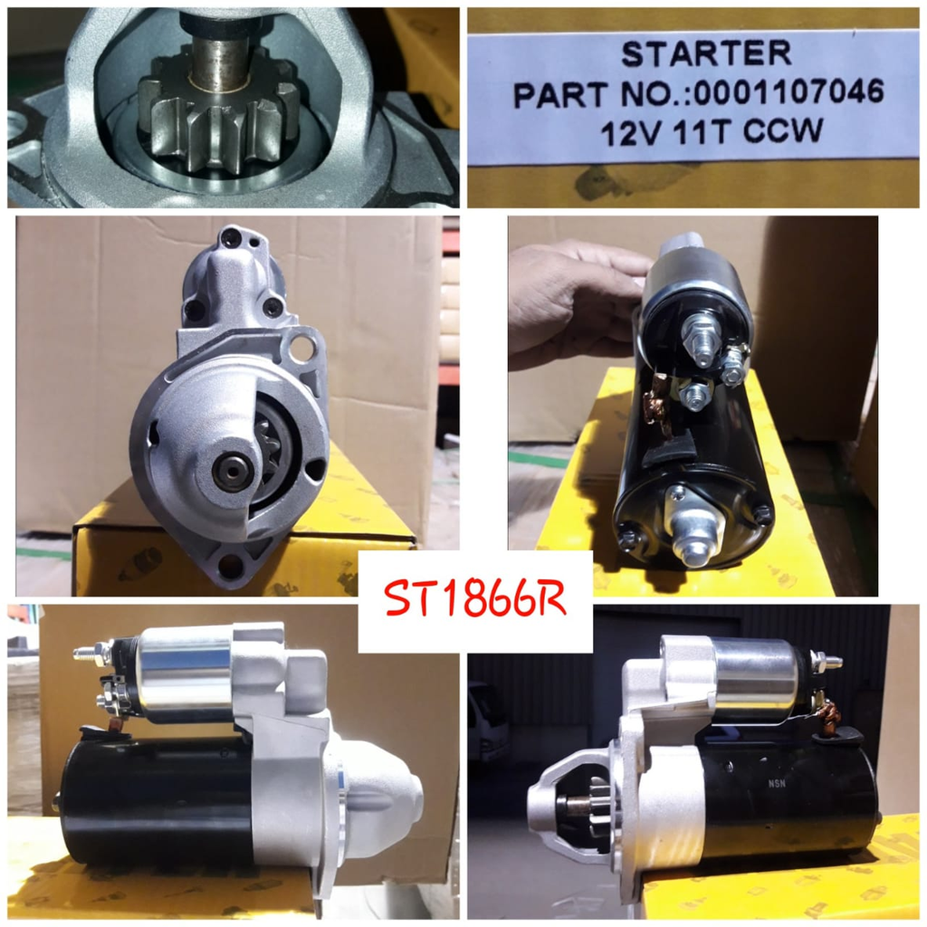 ST1866R- LOMBARDINI 15LD400 12V 11T 2B/RHO CCW STARTER MOTOR