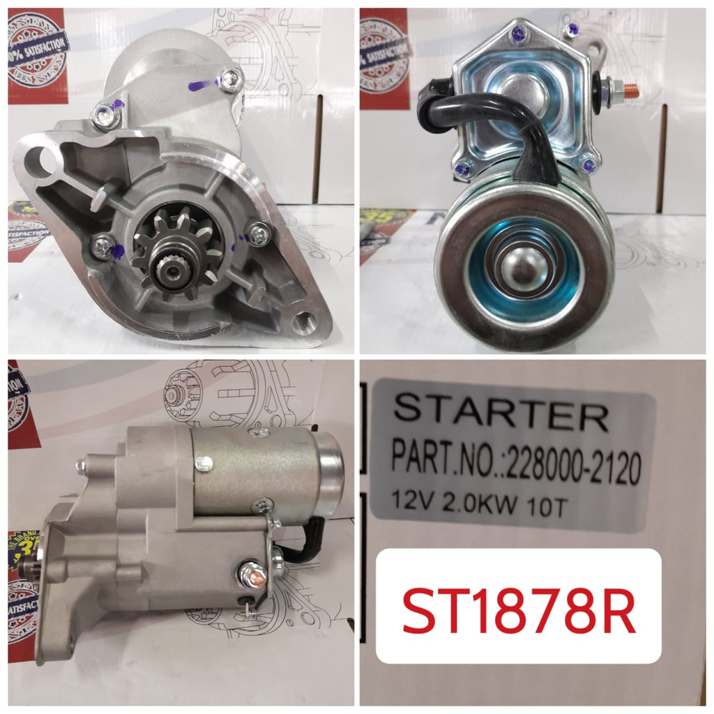 ST1878R-TOYOTA 3L/LAND CRUSER 12V 10T STARTER MOTOR