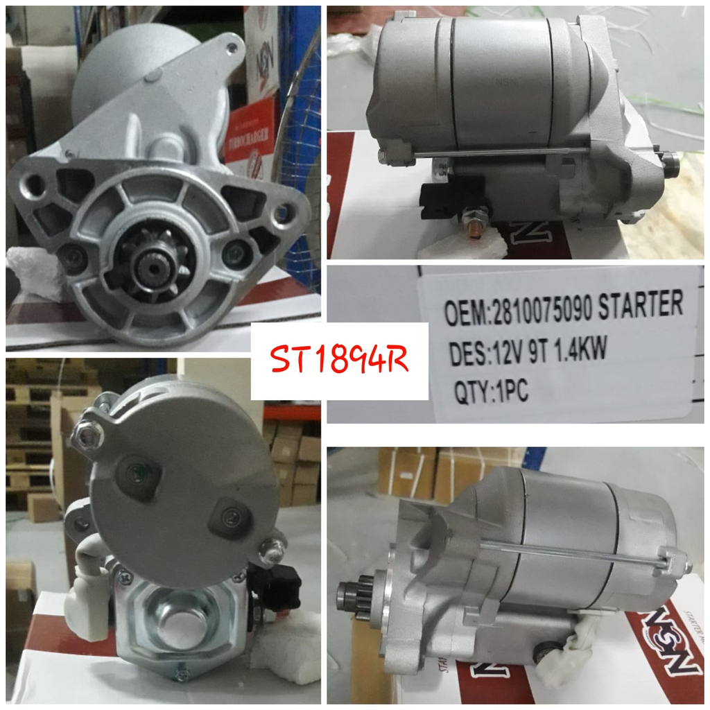ST1894R - TOYOTA  HILUX 2TR/1TR 12V 9T N/M STARTER MOTOR