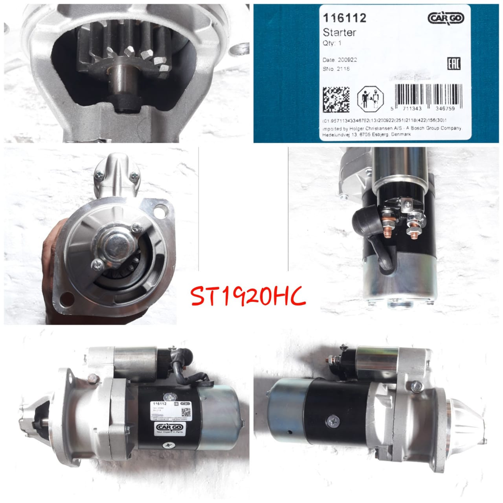 ST1920HC-YANMAR 12V 15T W/HOUSING RHO STARTER