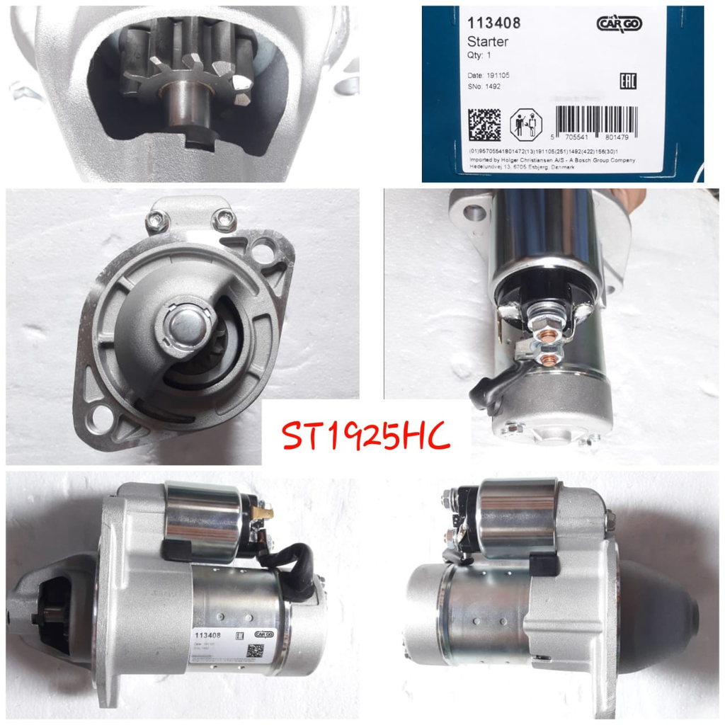 ST1925HC-YANMAR 12V 11T RHO STARTER MOTOR