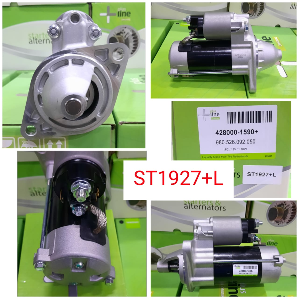 ST1927+L- YANMAR 12V 9T OEM H-H LONG 1.1KW 2B/RHO STARTER