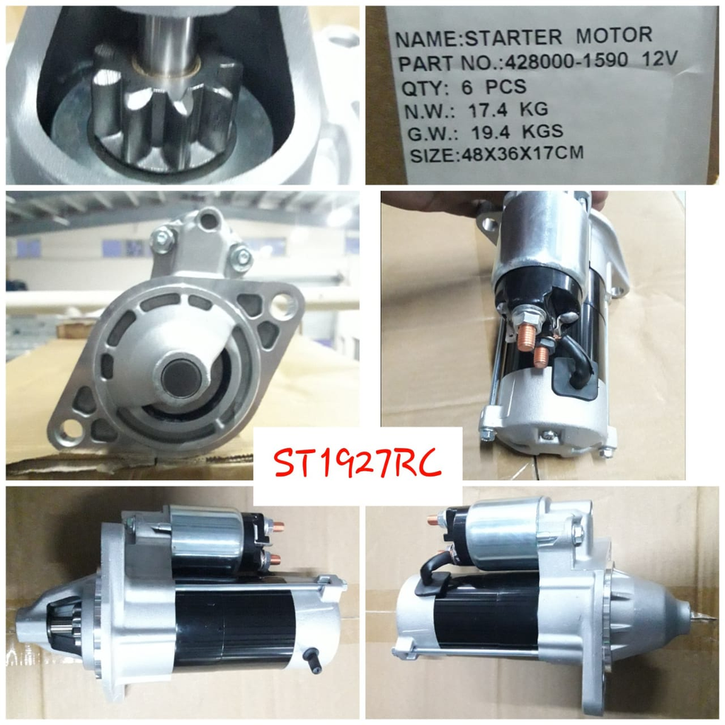 ST1927RC   - YANMAR 12V 9T RHO STARTER