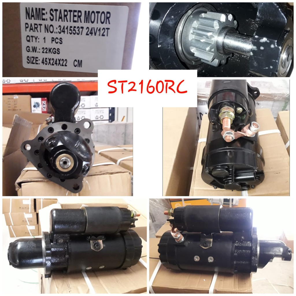 ST2160RC - PRESTO/CAT 24V/12TEETH STARTER MOTOR