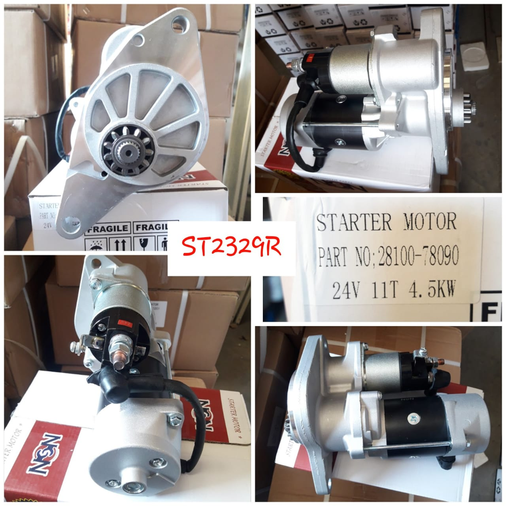 ST2329R   - HINO J08C LONG 24V 11T N/M STARTER MOTOR