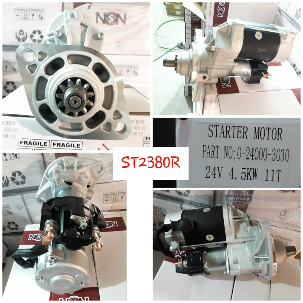 ST2380R - IZU 6HH1 OEM ND 24V 11T STARTER MOTOR