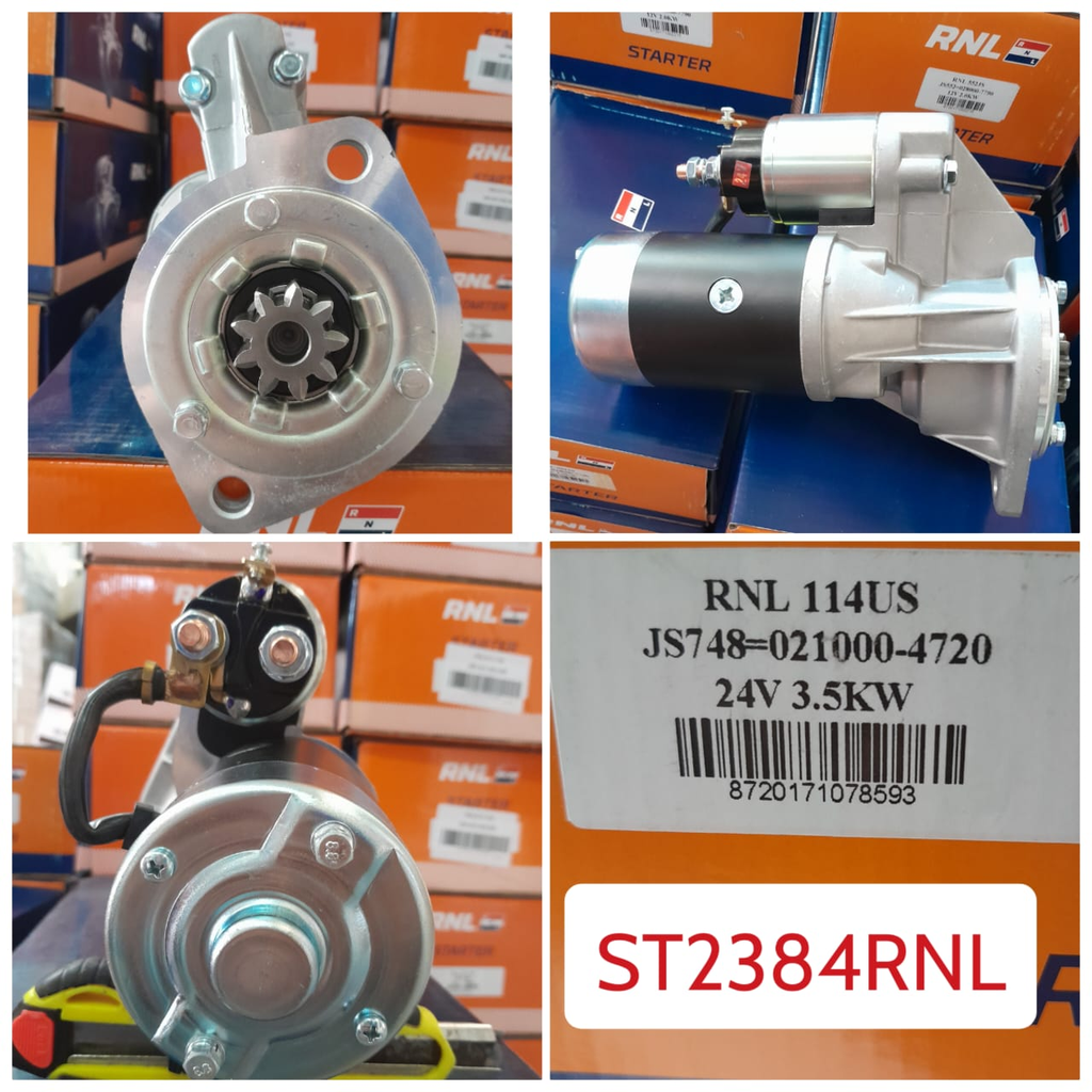 ST2384RNL- IZU NPR 24V 9T CW STARTER MOTOR