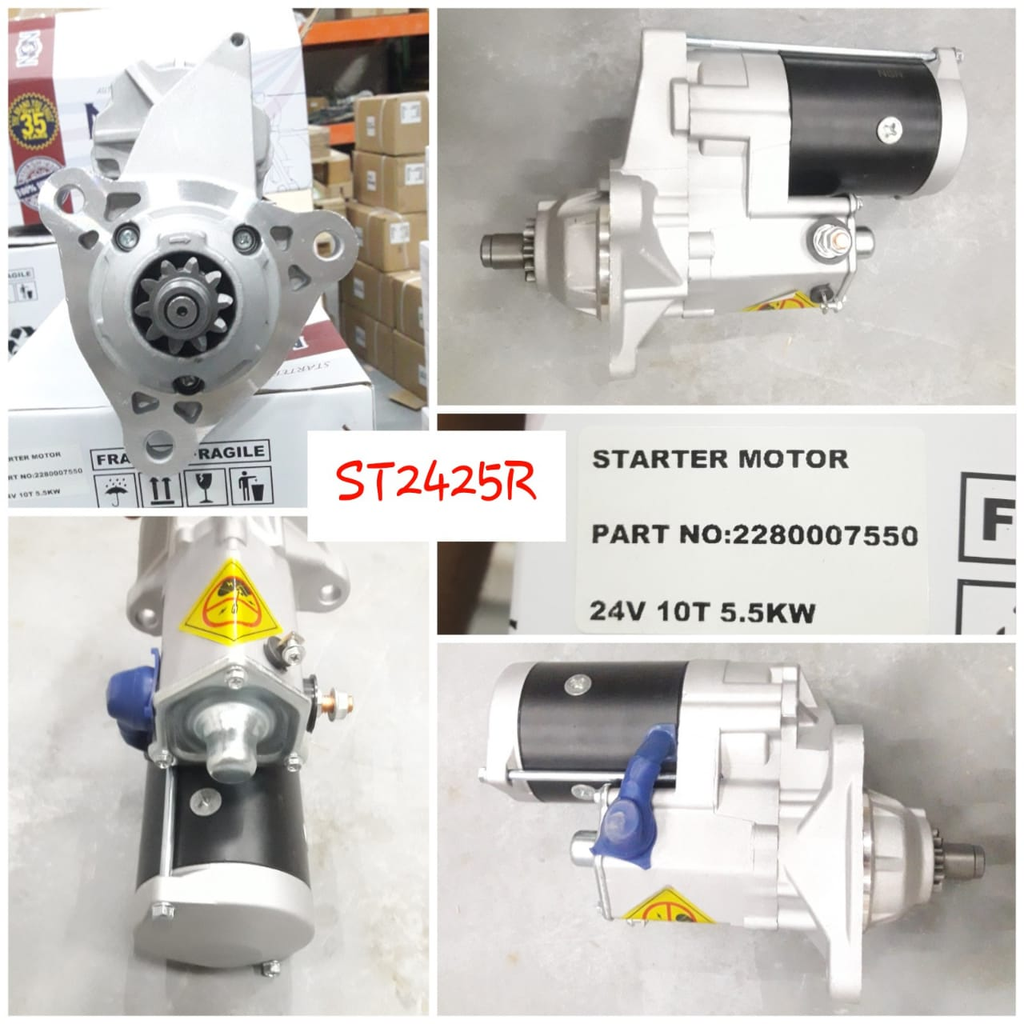 ST2425R   - IVECO ND 24V 10T B/B STARTER MOTOR