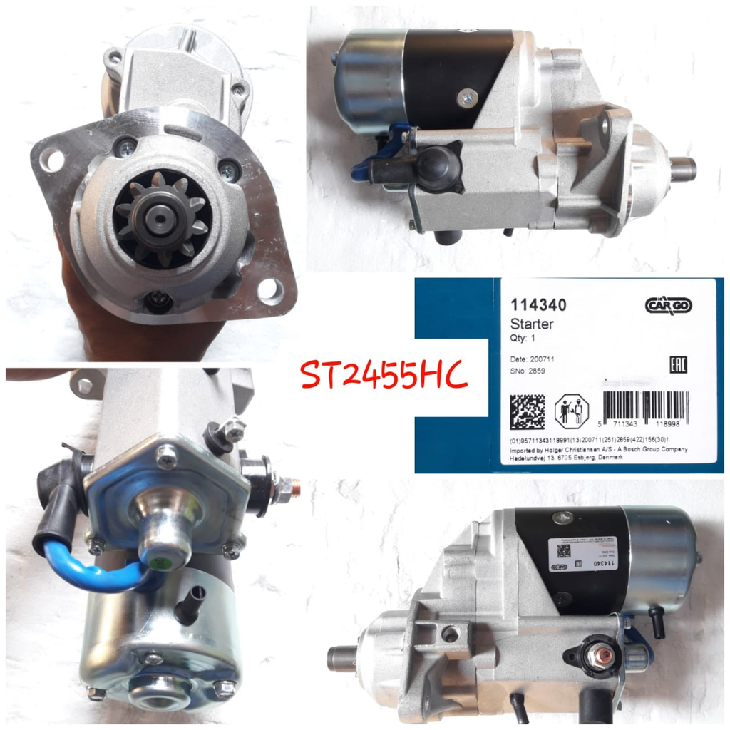 ST2455HC-KOMATSU ND S6D102 24V 10T STARTER