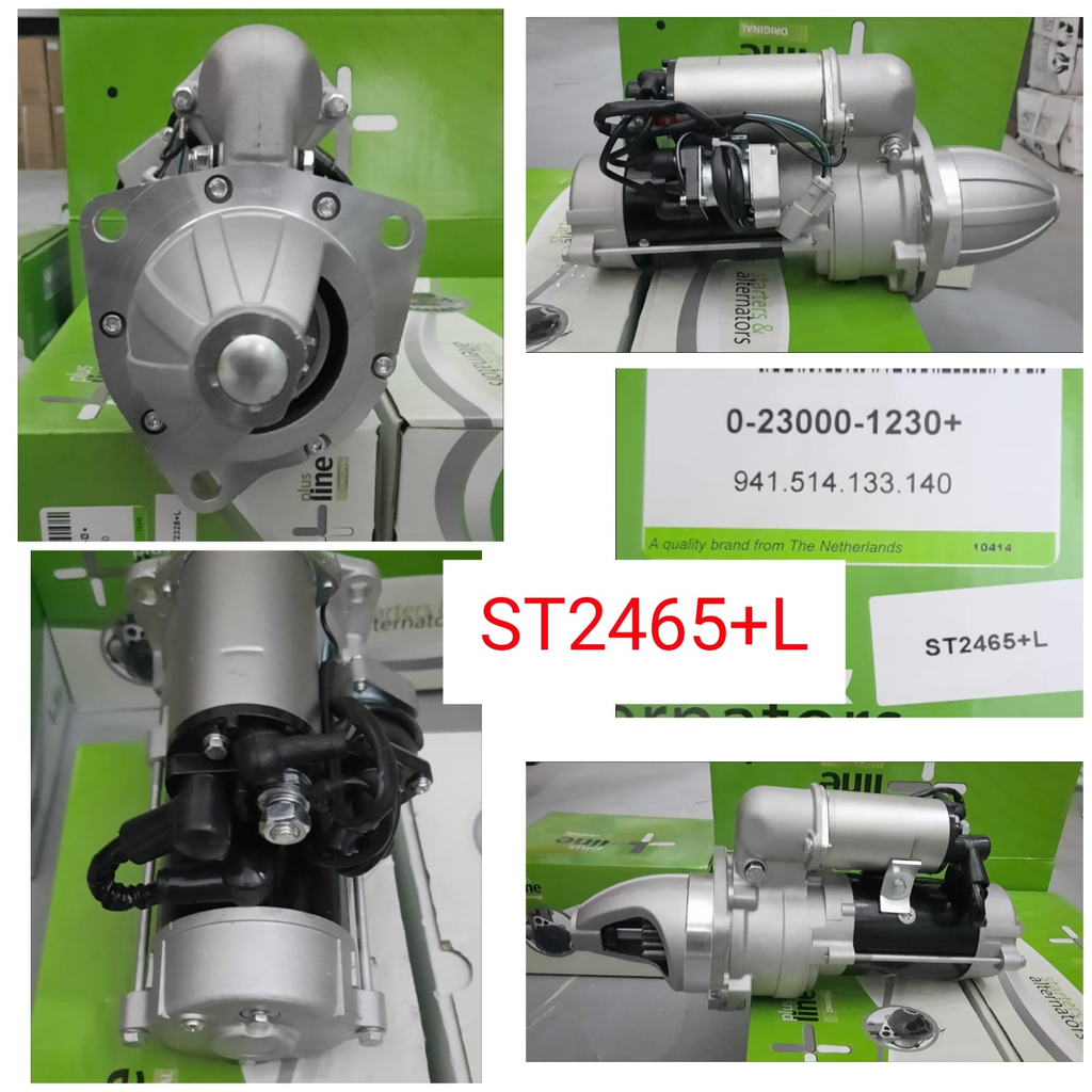 ST2465+L- KOMATSU OEM S6D105 24V 13T STARTER MOTOR