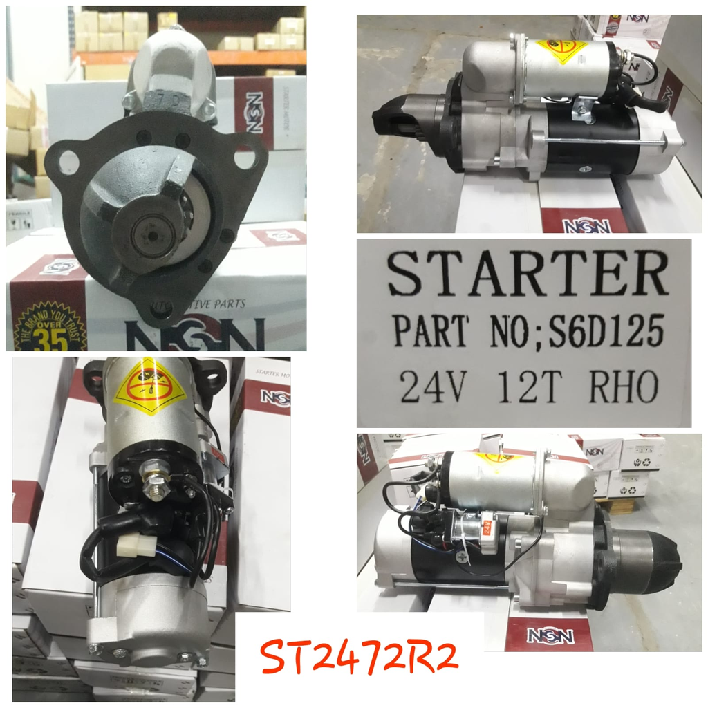 ST2472R2 - KOMATSU S6D125 OEM 24V 12T RHO STARTER