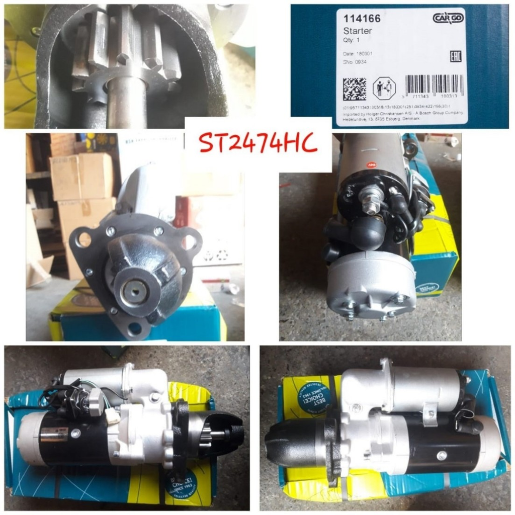 ST2474HC- KOMATSU S6D125 OEM 24V 11T STARTER MOTOR