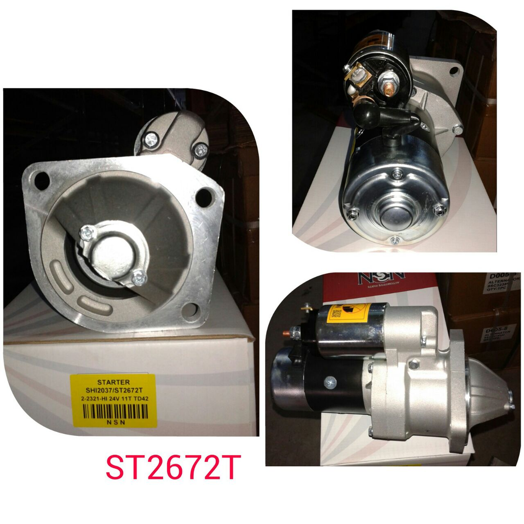 ST2672T   - NSSN TD42 OEM 24V 11T LHO STARTER MOTR