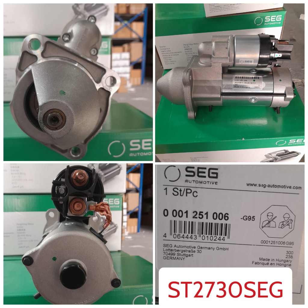 ST2730SEG- PERKIN 24V 10T N/M LHO STARTER MOTOR