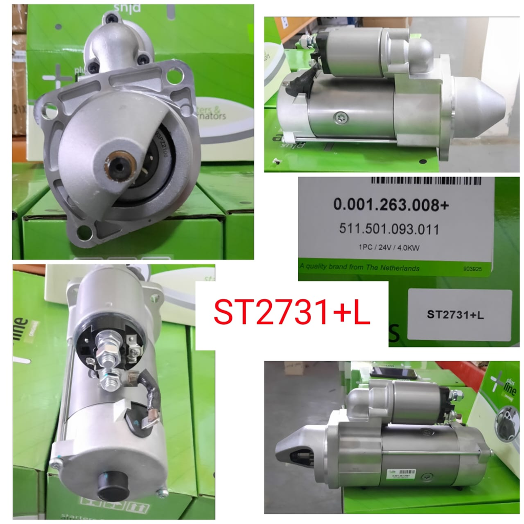ST2731+L-PERKIN 24V 9T N/M RHO STARTER MOTOR