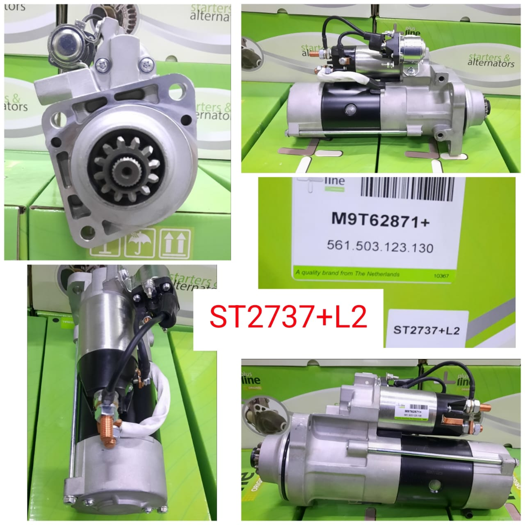 ST2737+L2- VLV SHAVEL L120 24V 12T RHO O/SEAL STARTER