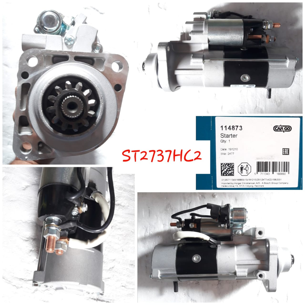 ST2737HC2-VLV SHAVEL L120 24V 12T RHO O/SEAL STARTER