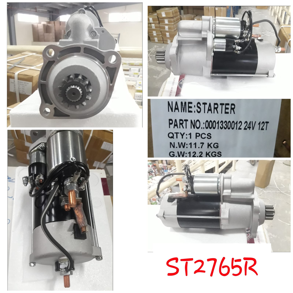 ST2765R-SCN/VOLV/LIEBHERR 24V 12T RHO STARTER