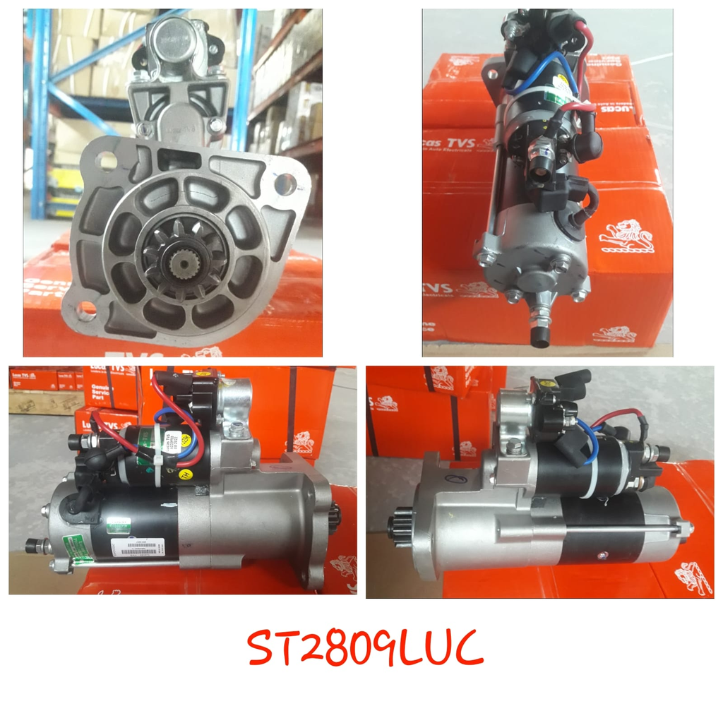 ST2809LUC-11T- T/T ISK MAHINDRA 24V 11T GRS82 4.5KW N/M RHC STARTER + SAFETY