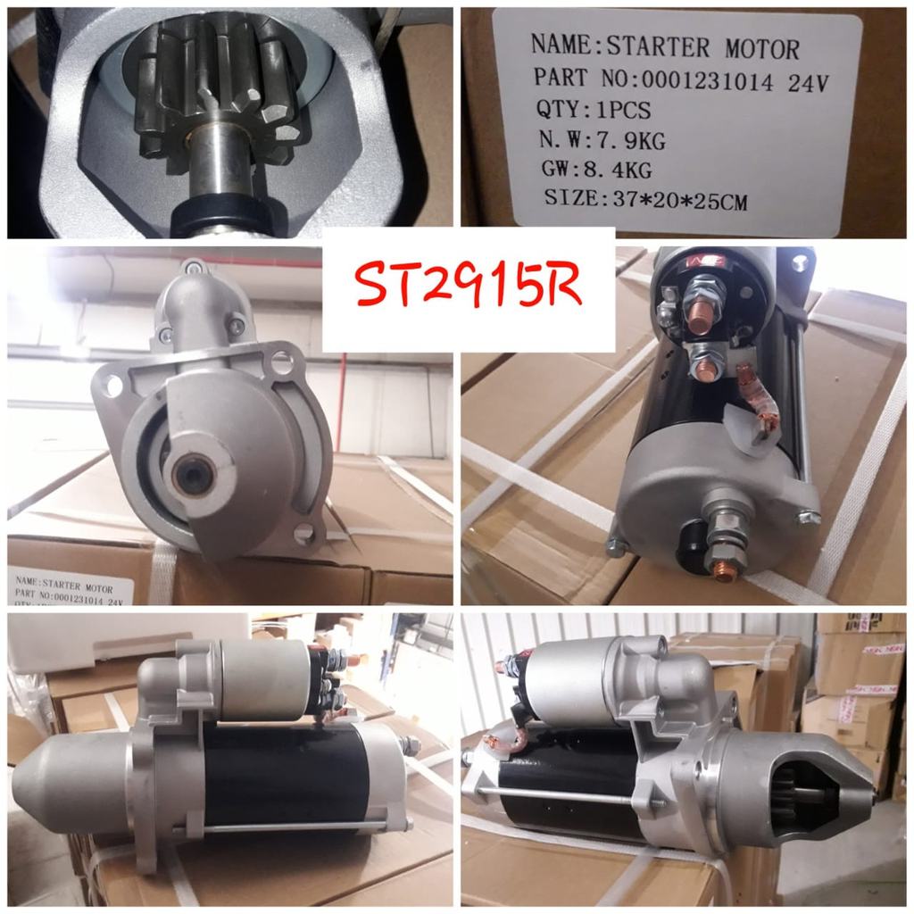 ST2915R   - VLV FL6 24V 11T LHO LONG STARTER