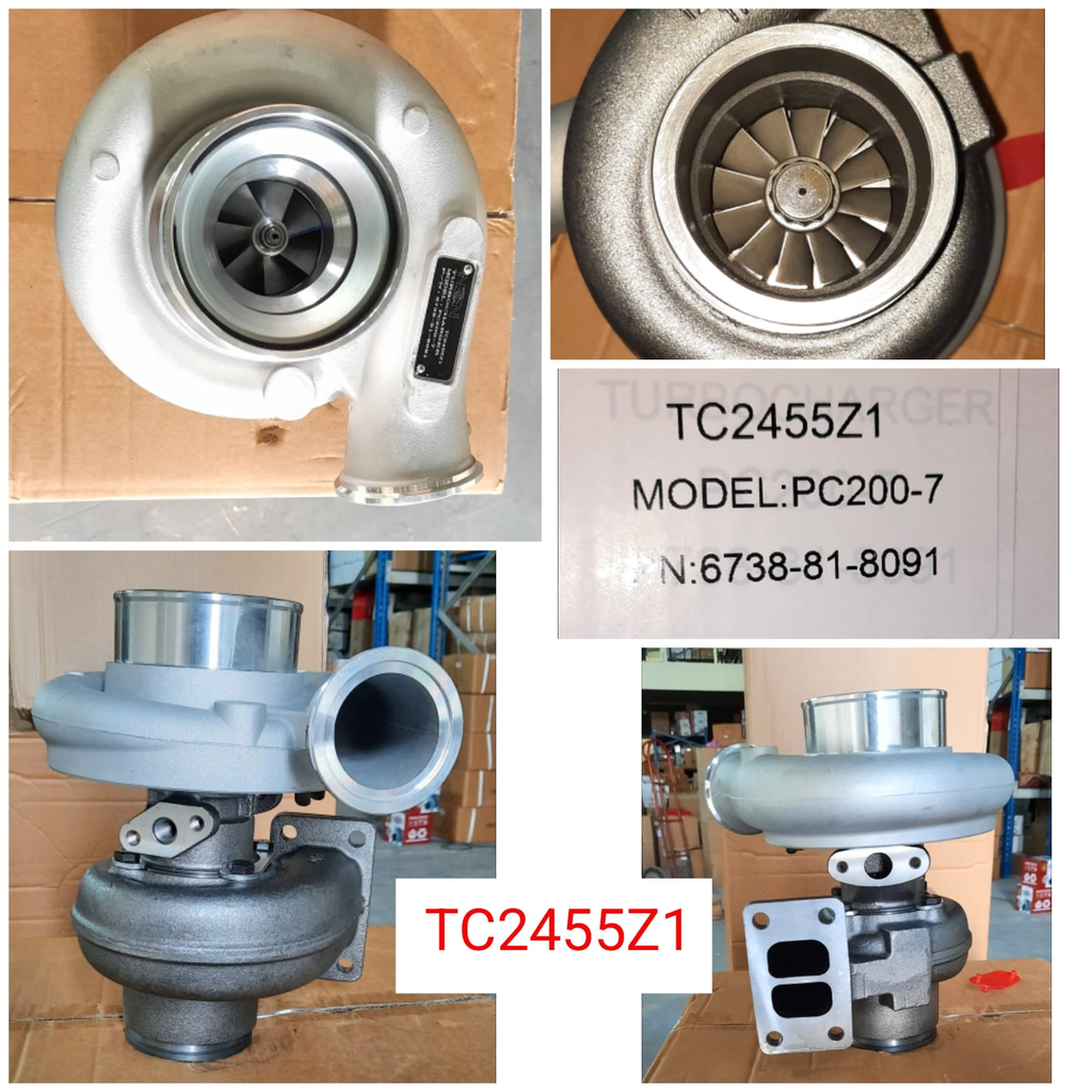 TC2455Z1-TURBOCHARGER KOM 6D102 PC220