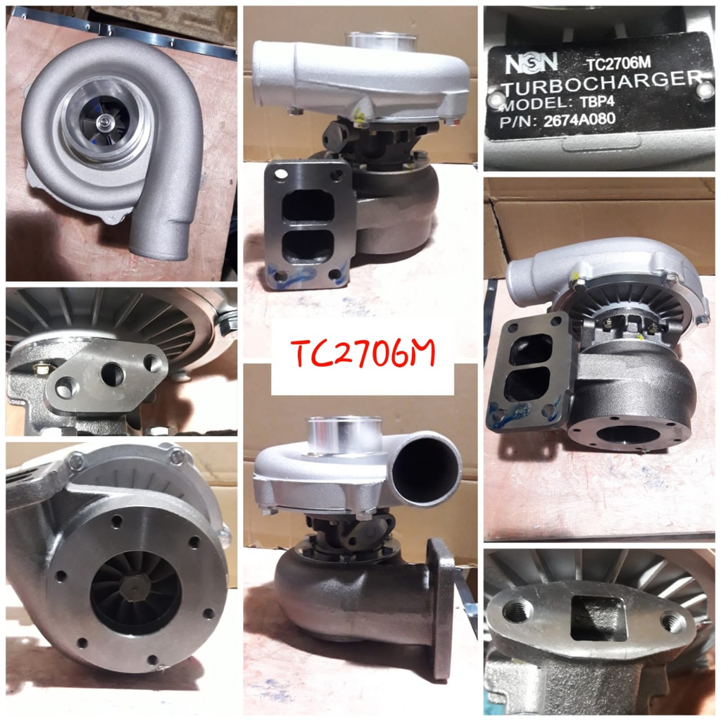 TC2706M - TURBOCHARGER PERK 4 EXAUST 6B TBP4/T04E35