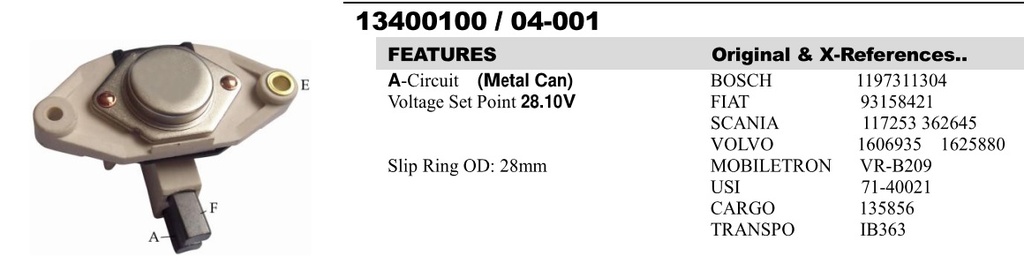 YR2518ZT1   - BSH 24V HD METAL VOLTAGE REGULATOR