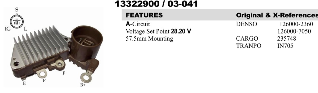 YR2820ZT   - ND COASTER 24V 3P ROUND 57.5MM REGULATO