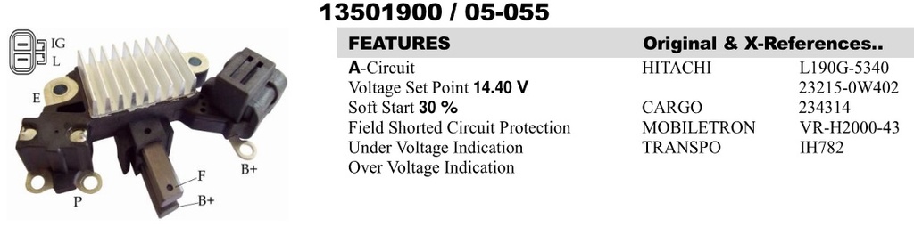 YR0211ZT   - NSSN 12V IG-L FC-GR REGULATOR