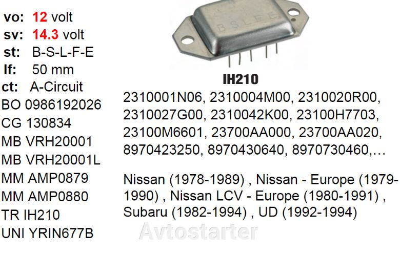 YR0220GW   - NSSN 12V BSLFE VOLTAGE REGULATOR