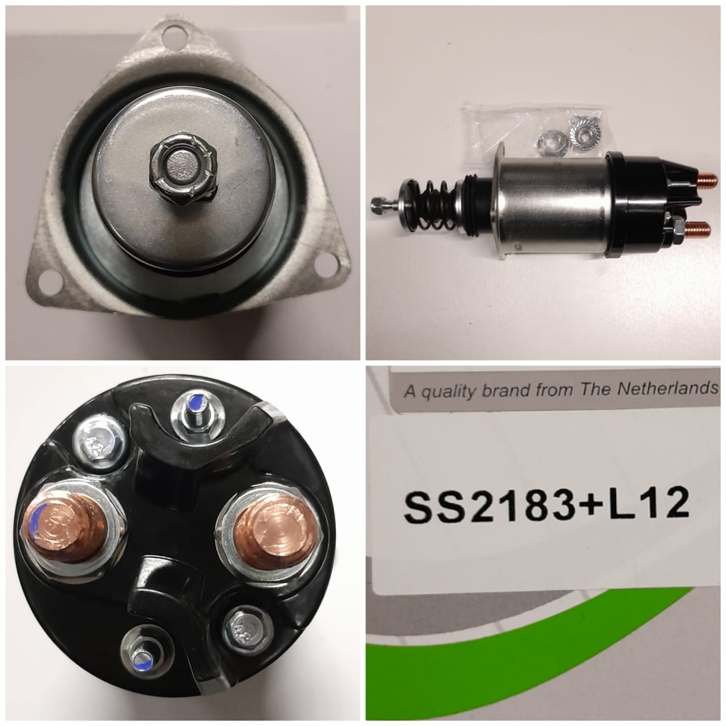 SS2183+L12- 42MT 12V W/PISTON 4 BOLT SOLENOID SWITCH