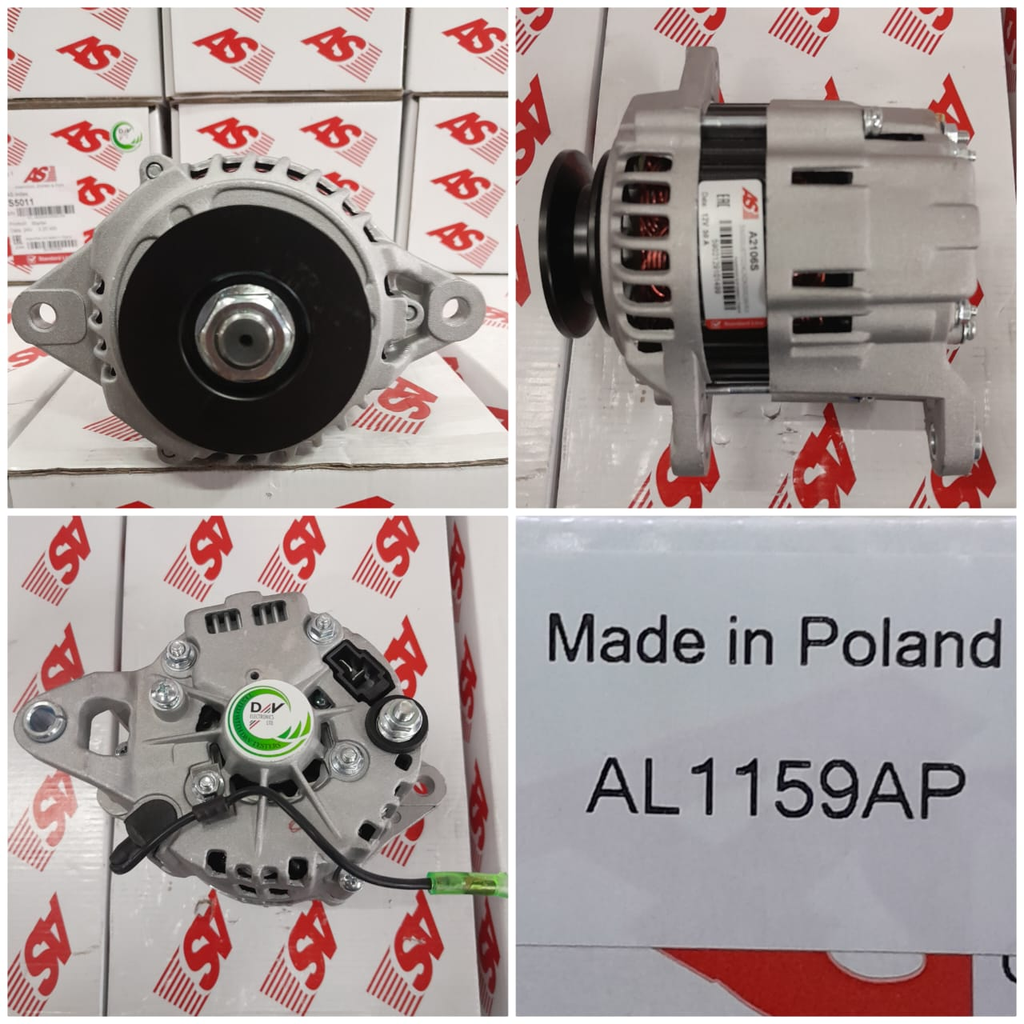 AL1159AP-FORKLIFT S/E HITACHI 4FF 12V 50A B/GRIP ALTERNATOR